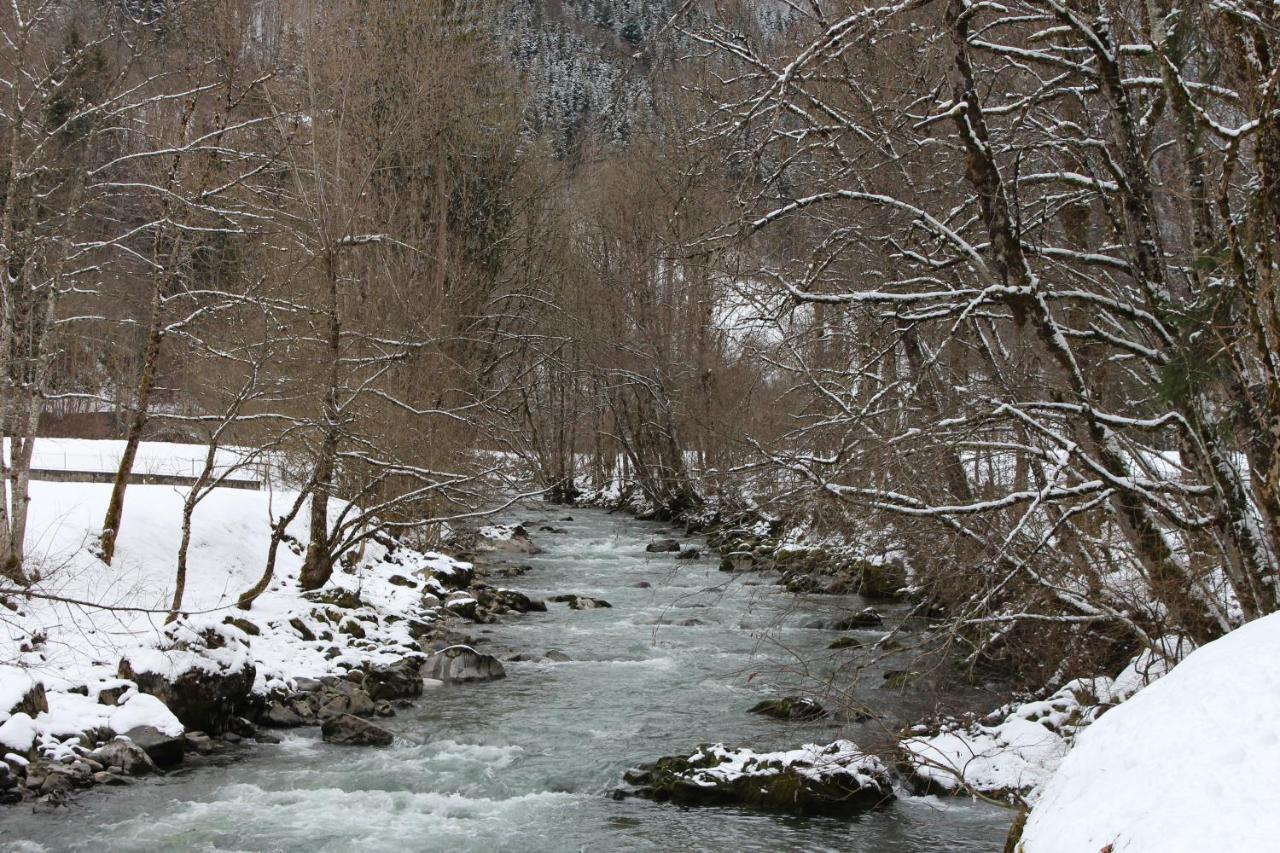 Chalet 8 Personnes + Grand Terrain Et Riviere Entremont Exteriér fotografie