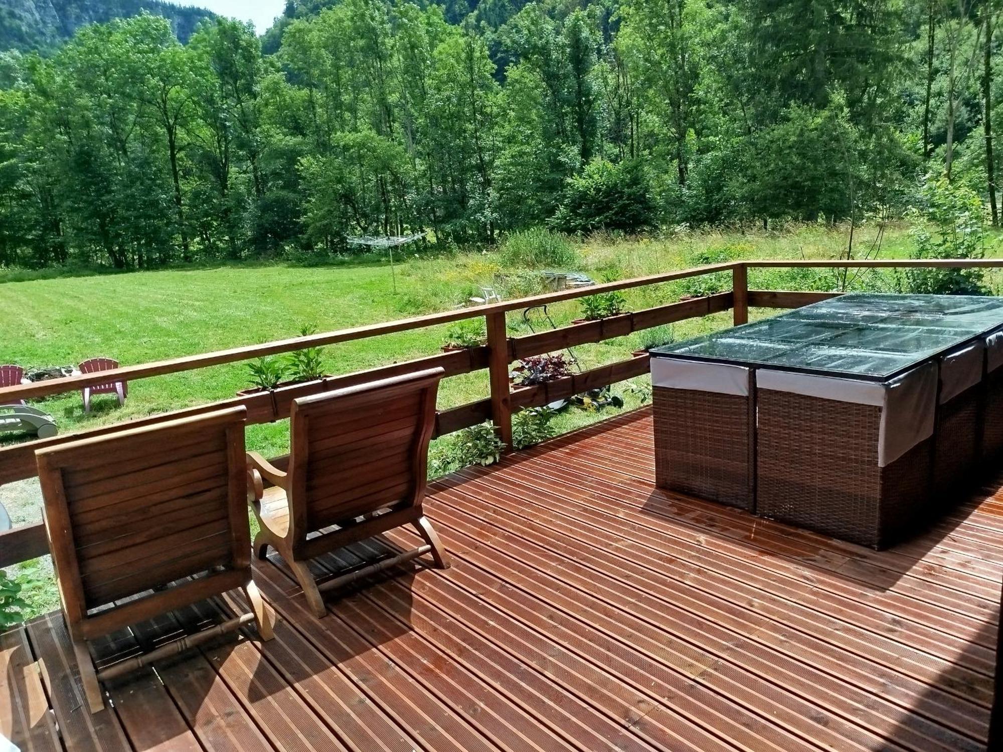 Chalet 8 Personnes + Grand Terrain Et Riviere Entremont Exteriér fotografie